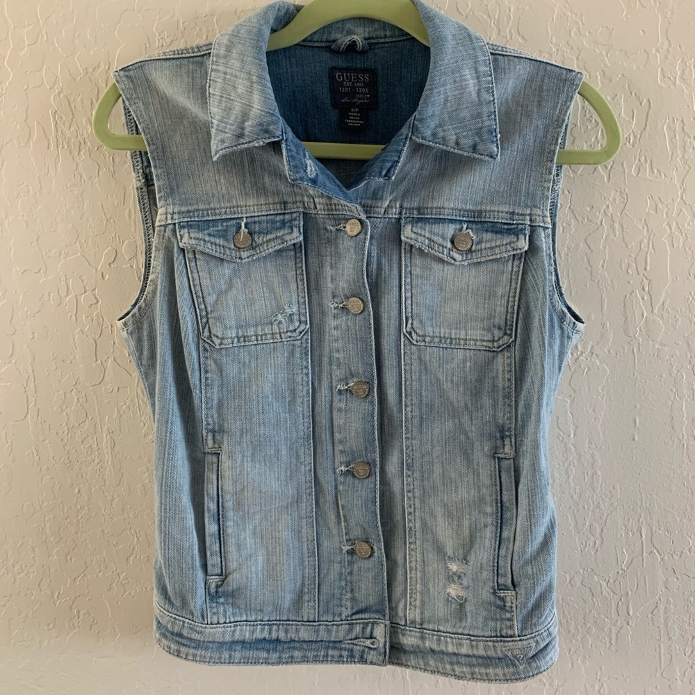Guess Denim Vest size S